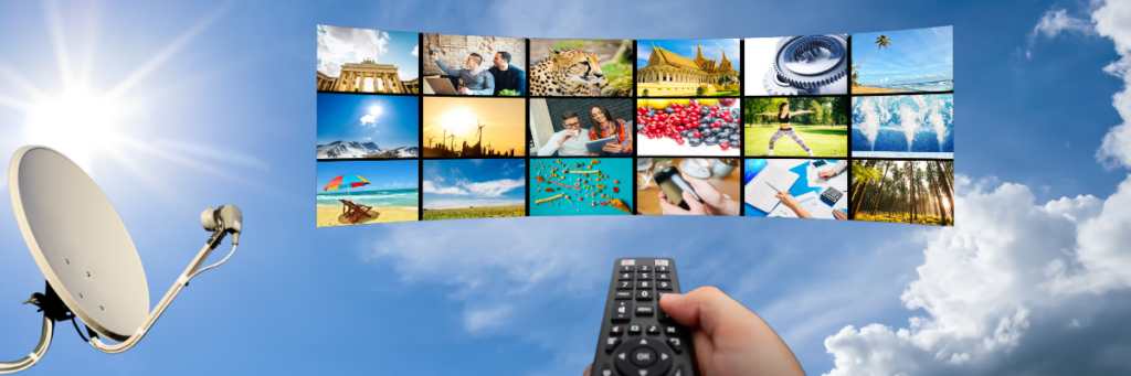 Diversidade de entretenimento através da TV via satélite
